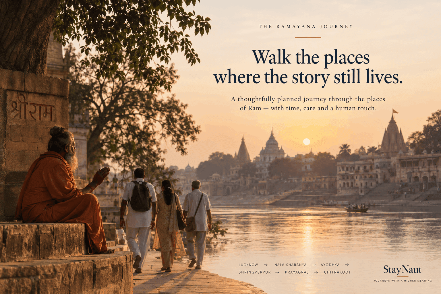 A pilgrimage journey through the sacred places associated with the Ramayana